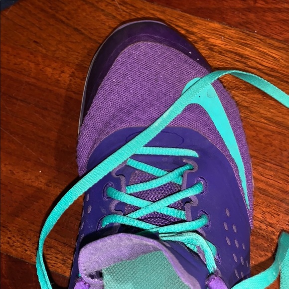 turquoise purple nike shoes